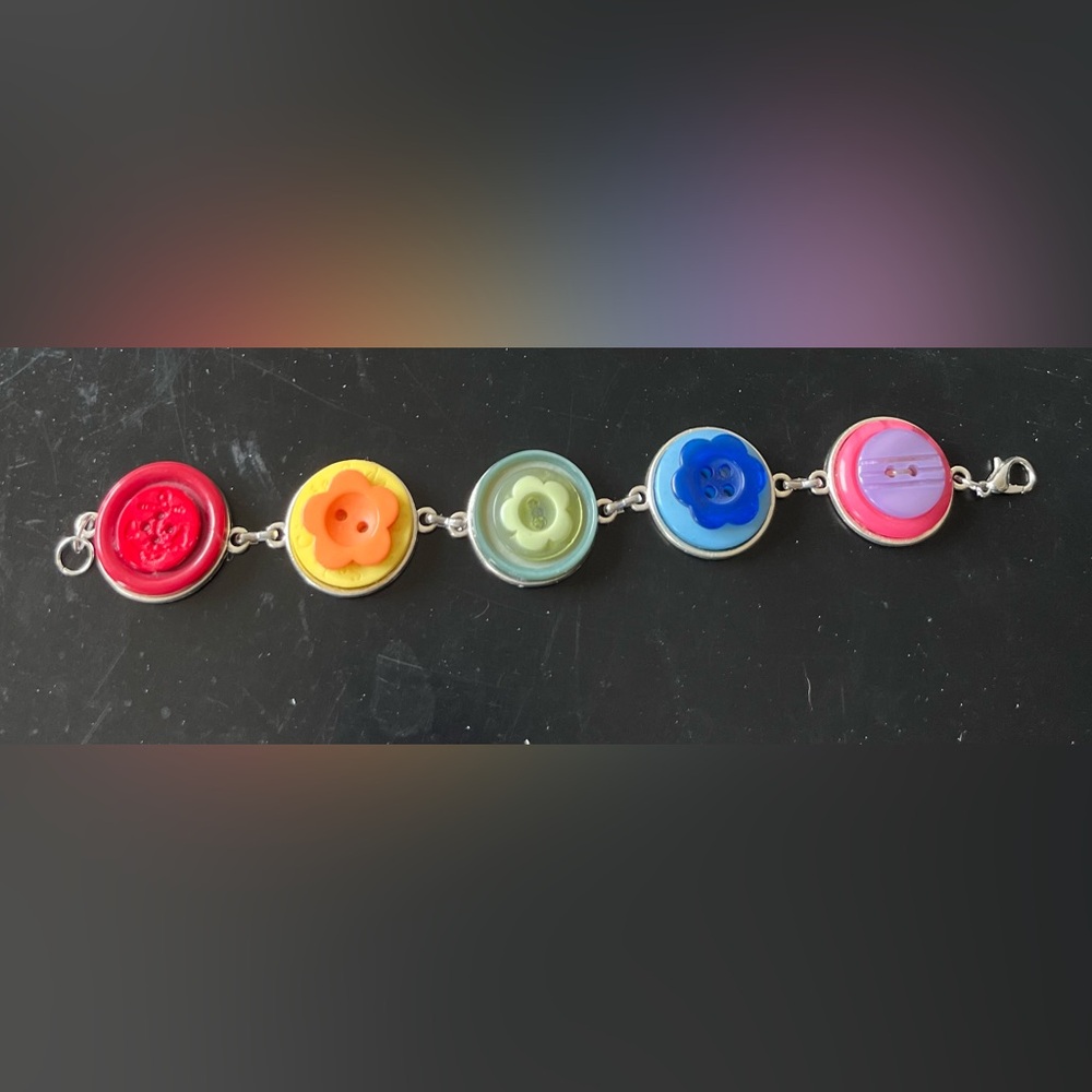 Cute Kawaii Button Bracelet